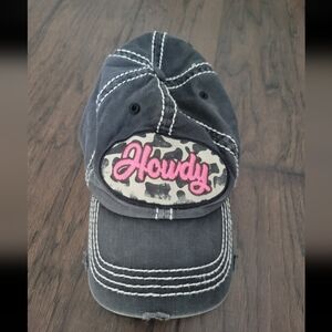 Howdy Pink Accent Kids Cap - Casual Baseball Hat